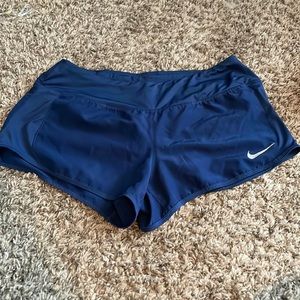 Womens Nike Dri-fit navy shorts.
